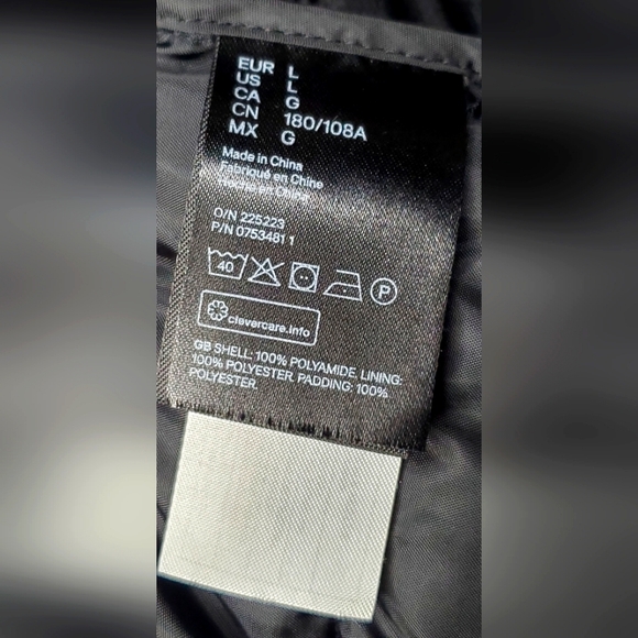 H&M-size L- Men's Divided- Black Puffer Jacket Lightweight with Hood - Picture 5 of 11